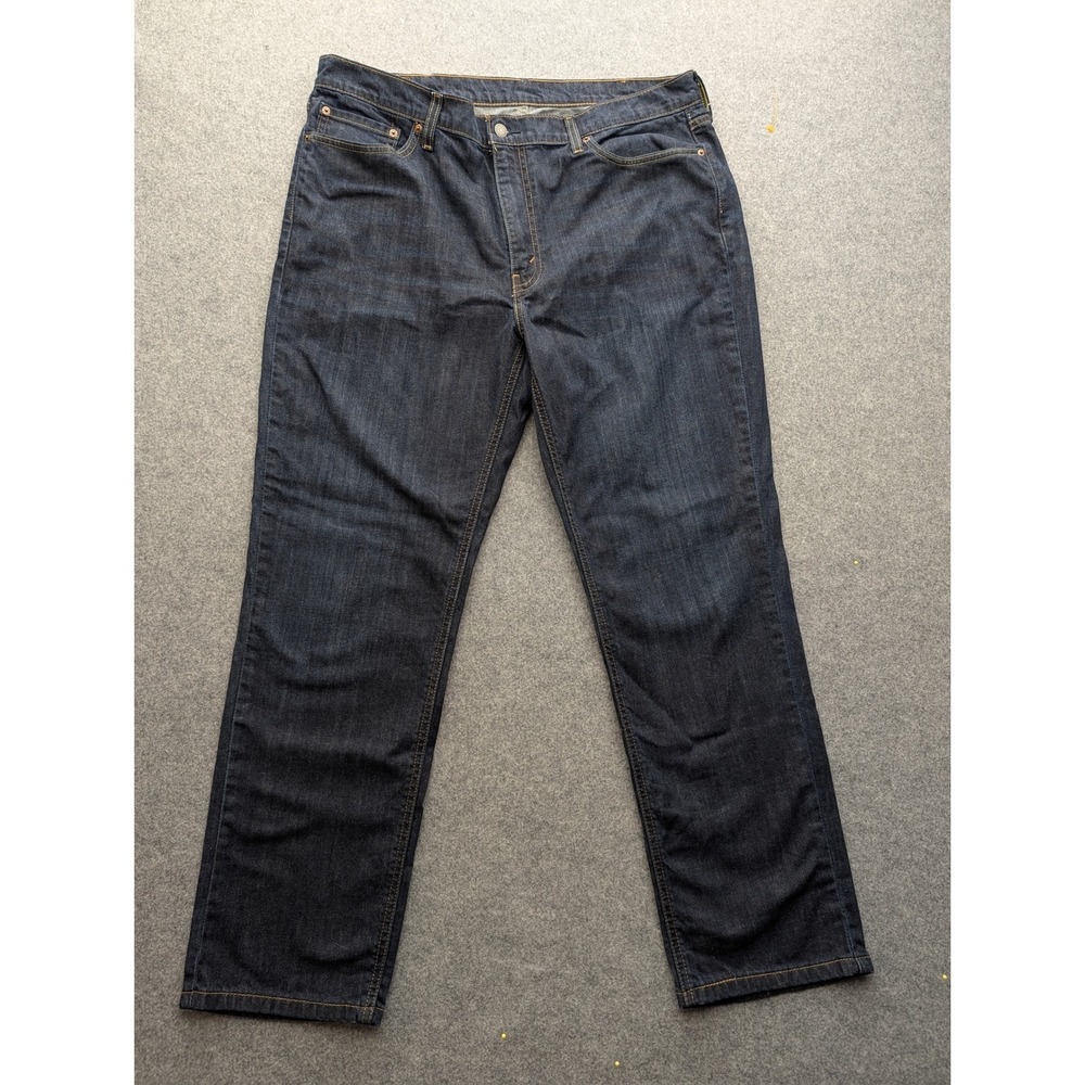Levis 541 Athletic Taper Jeans Mens 38x32 Dark Wash Indigo Blue Denim Stretch